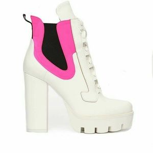 Pink Power Ranger booties